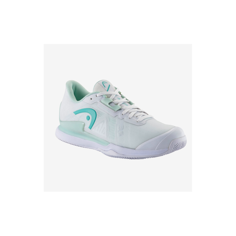 Basket Sprint Pro 3.5 clay women white aqua