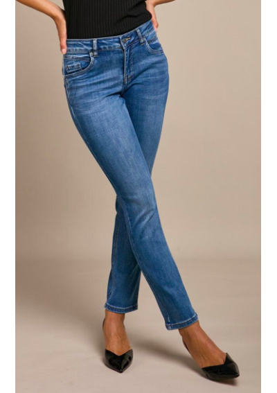 Jeans droit push-up Louise L21372-1