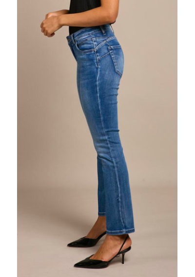 Jeans droit push-up Louise L21372-1